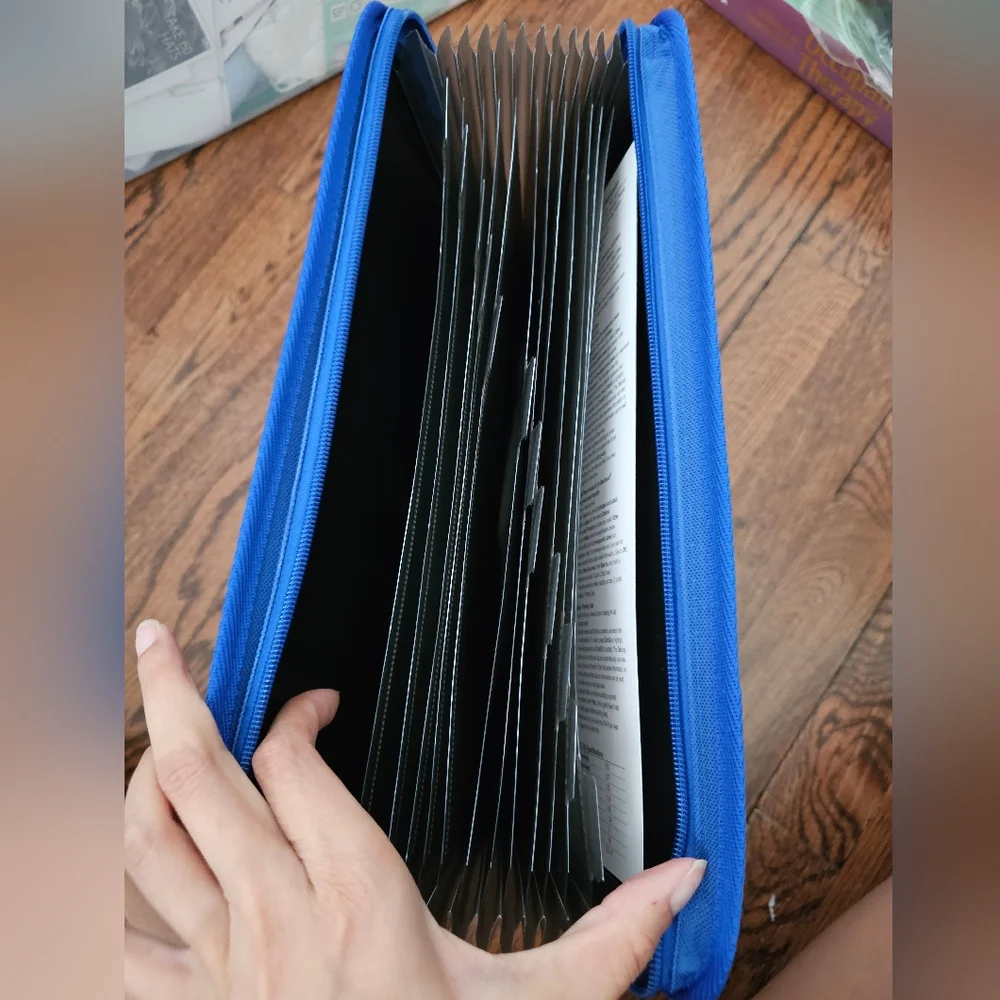 C Line Products Expanding 13 Pocket 12 Tab Zip File Organizer